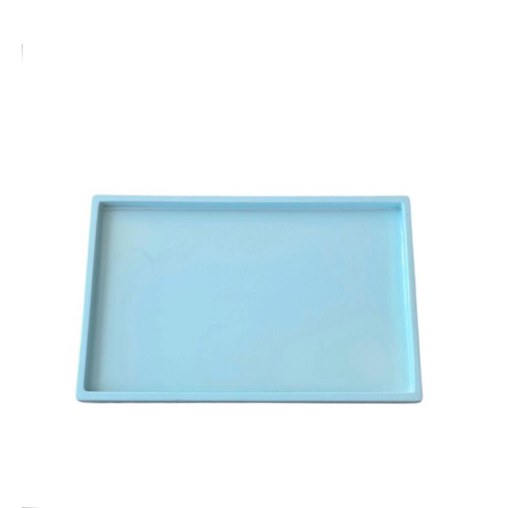Jonathan Adler Happy‎ Home Light Blue Lacquer Bathroom Vanity Tray